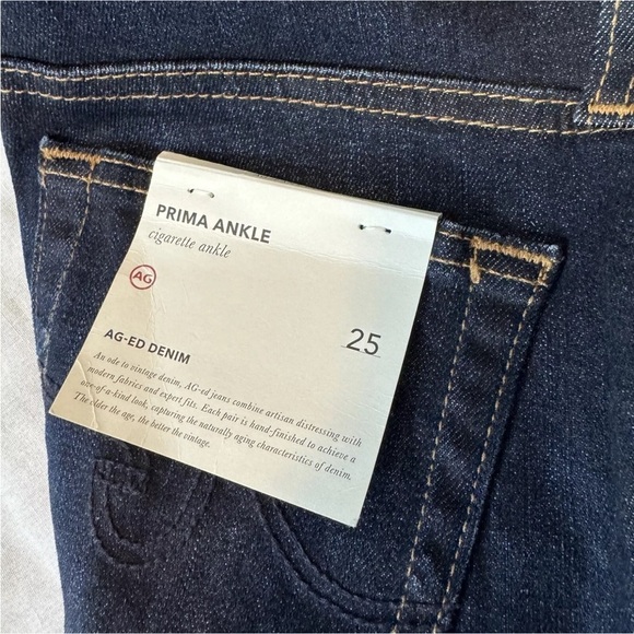 NEW Adriano Goldschmeid AG 25 Prima Ankle Cigarette Skinny Jeans ~ Dark Wash - Picture 9 of 10